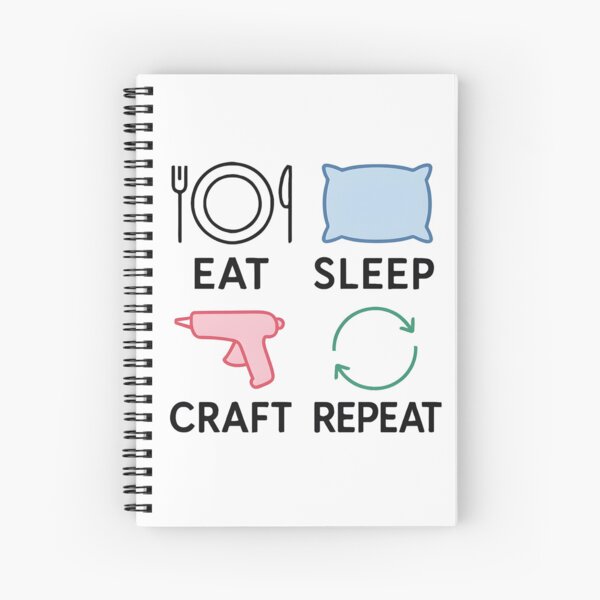 Item preview, Eat Sleep Craft Repeat Funny Arts and Crafts designed and sold by Bori8308.