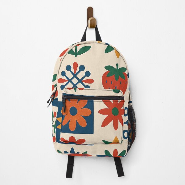 Item preview, Retro Folk Art Colorful Floral Pattern designed and sold by weirdfishes123.