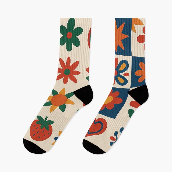 Item preview, Retro Folk Art Colorful Floral Pattern designed and sold by weirdfishes123.