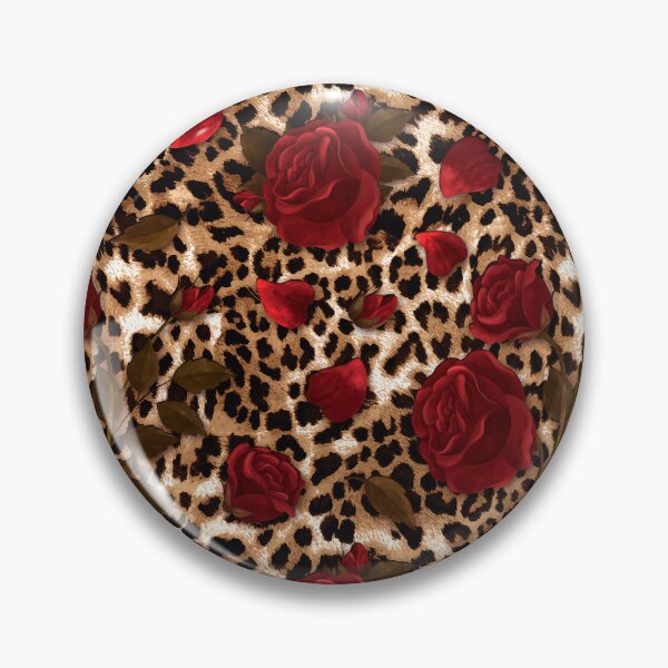 Item preview, ​Leopard Rose Pattern - Floral Animal Print designed and sold by ArtStyleAlice.
