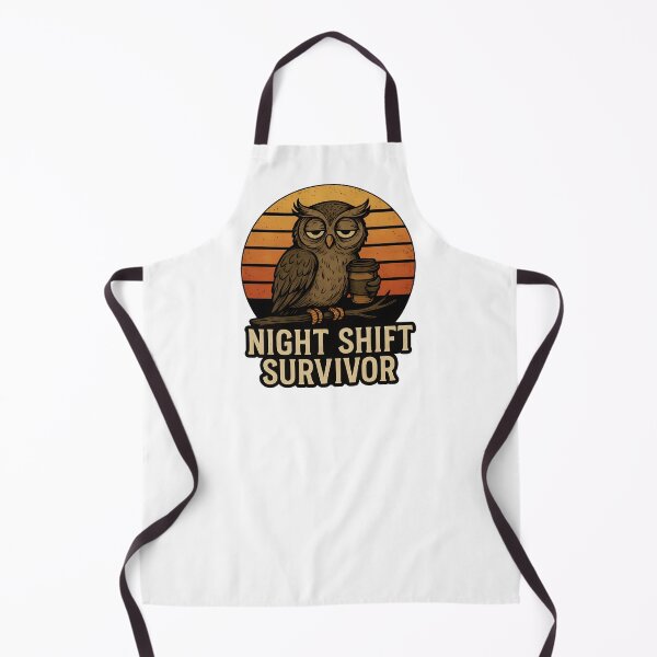 Item preview, Sleepless Owl - Night Shift Survivor designed and sold by Channel1Design.