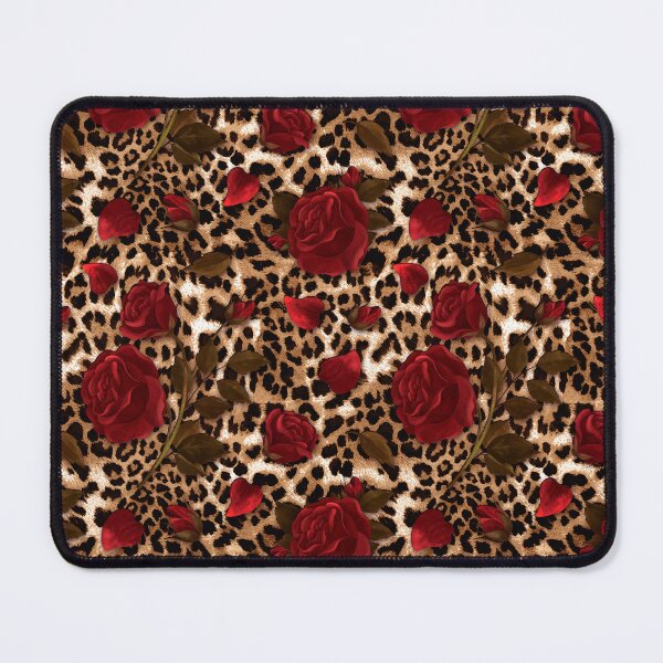 Item preview, ​Leopard Rose Pattern - Floral Animal Print designed and sold by ArtStyleAlice.
