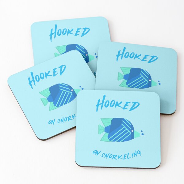 Item preview, Hooked on snorkeling in ocean colors designed and sold by seahorse crossing.