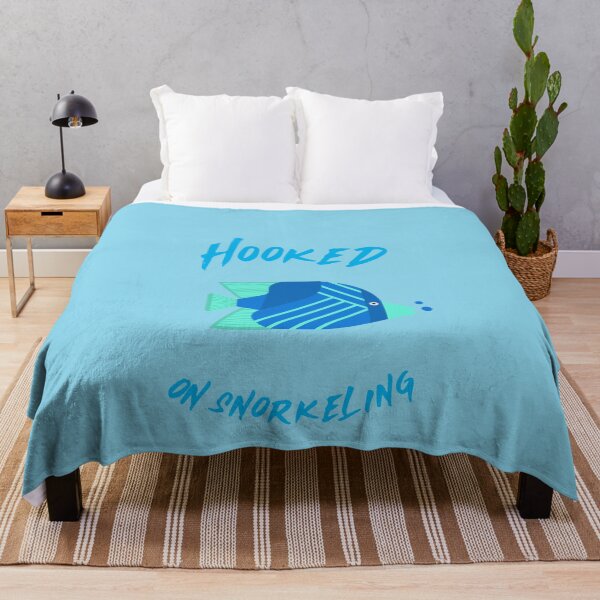 Item preview, Hooked on snorkeling in ocean colors designed and sold by seahorse crossing.