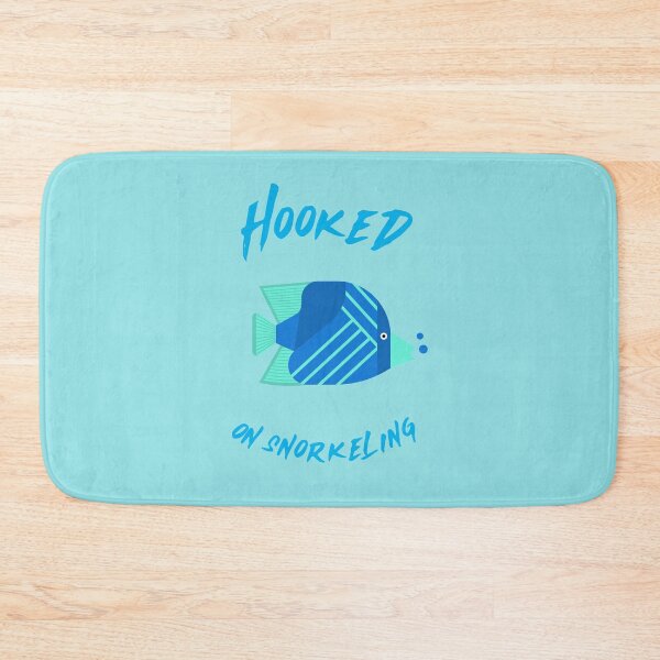 Item preview, Hooked on snorkeling in ocean colors designed and sold by seahorse crossing.