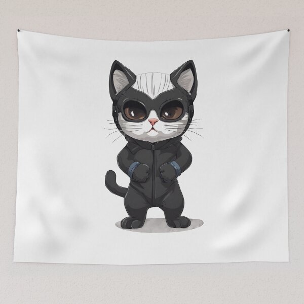 Item preview, Ninja cat. designed and sold by NextDoorToMe.
