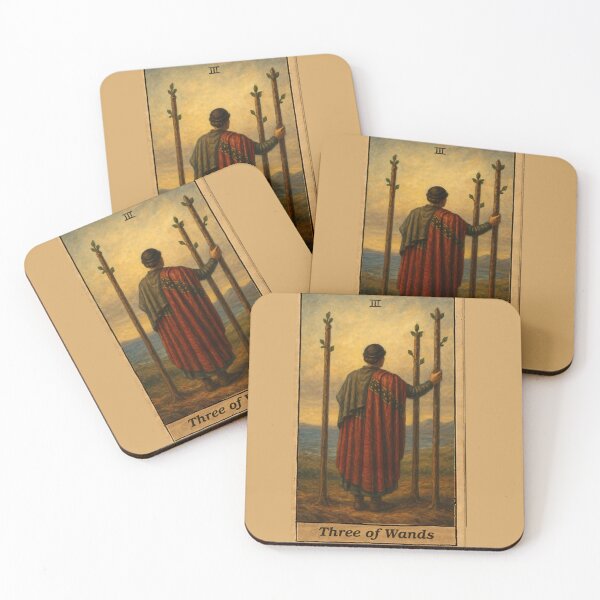 Item preview, Tarot: Three of Wands designed and sold by skoolsarecool.