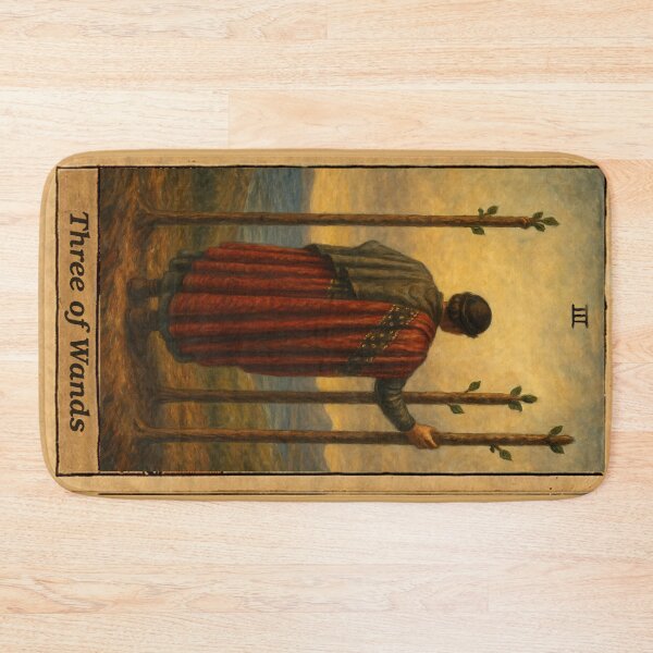 Item preview, Tarot: Three of Wands designed and sold by skoolsarecool.