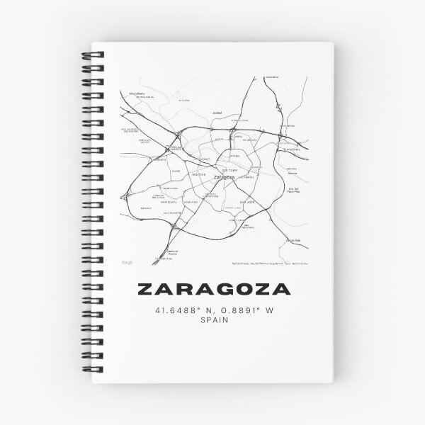 Item preview, Zaragoza Spain Minimalist Black & White Map Print designed and sold by RM-Journey.