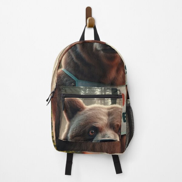 Item preview, Grizzly bear wearing a bib that reads I love campers designed and sold by Outlandishrob.