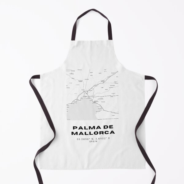 Item preview, Palma de Mallorca Spain Minimalist Black & White Map Print designed and sold by RM-Journey.