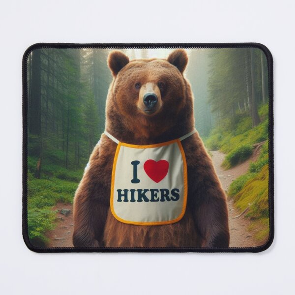 Item preview, Bear with Bib I love Hikers designed and sold by Outlandishrob.
