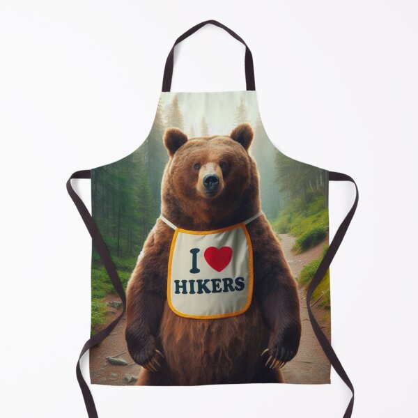 Item preview, Bear with Bib I love Hikers designed and sold by Outlandishrob.