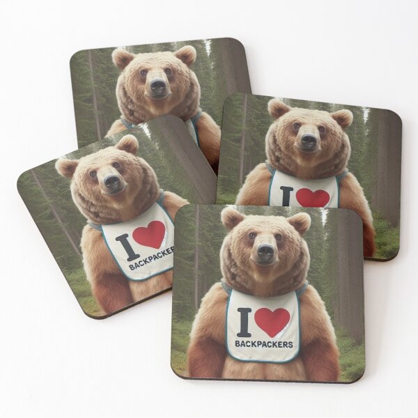 Item preview, Grizzly Bear I Love BackPackers designed and sold by Outlandishrob.