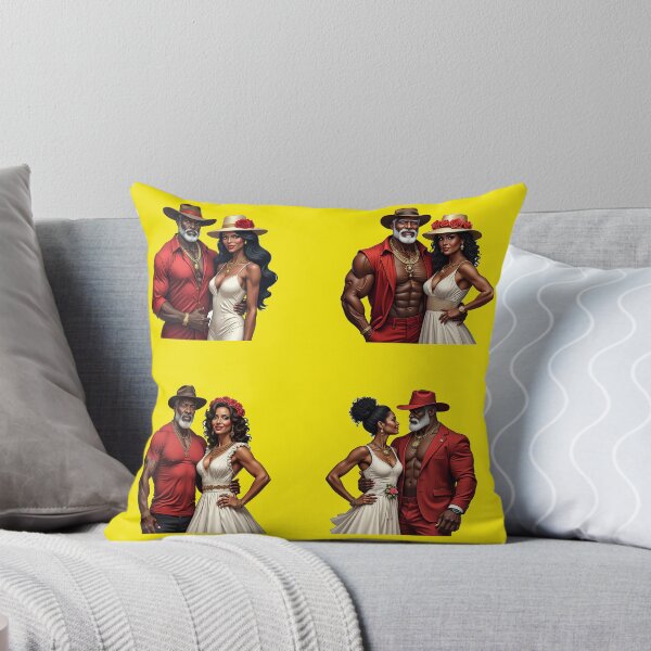 Item preview, A mature couple in red and white clothes Stickers designed and sold by flashARTstudio.
