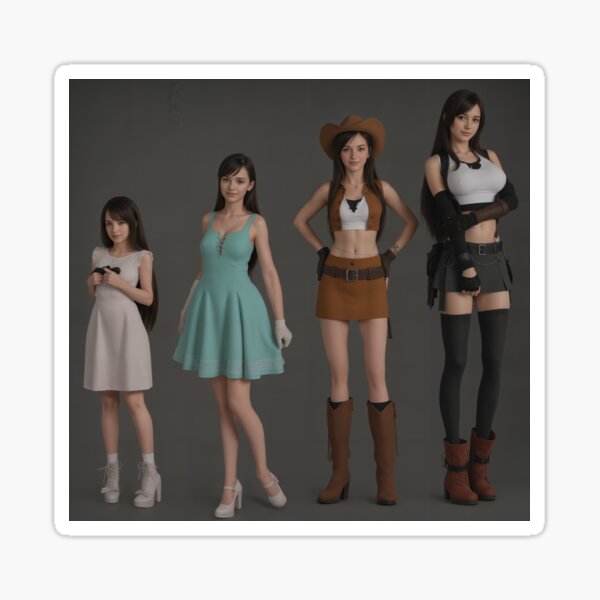 Item preview, Tifa at different ages designed and sold by Shinihime.