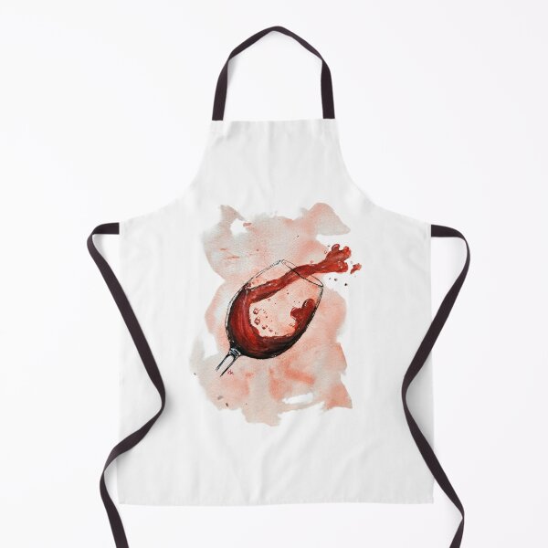 Item preview, Spilled Red Wine Glass – Elegant and Expressive Watercolor Painting designed and sold by kkjustpaint.