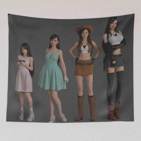 Item preview, Tifa at different ages designed and sold by Shinihime.