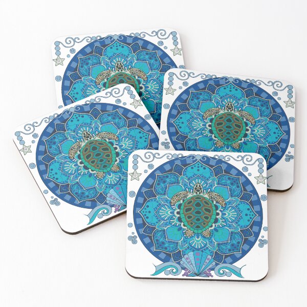 Item preview, TURTLE & MANDALA designed and sold by Cosmic Pop Lab.