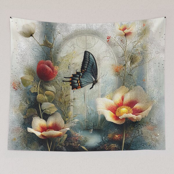 Item preview,  Midnight Wings in a Crimson Bloom designed and sold by bloorose.