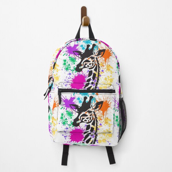 Item preview, Giraffe, Rainbow Splash Colourful Artwork, Animal designed and sold by AASparksDesigns.