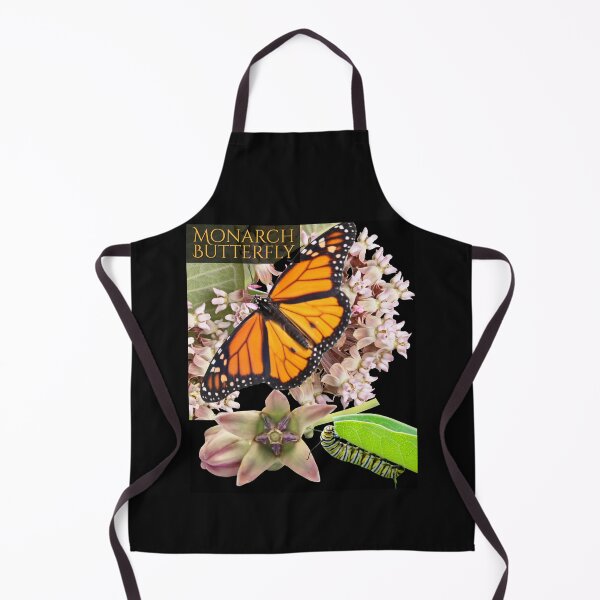 Item preview, Monarch Butterfly & Caterpillar With Milkweed Colorful Design designed and sold by EarthArtDesigns.