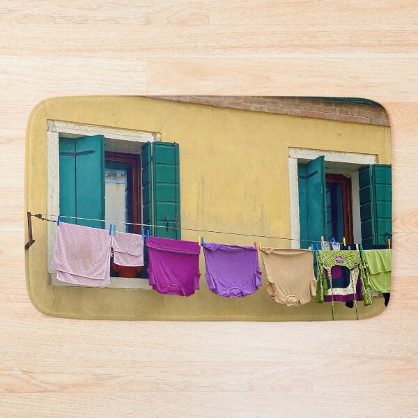 Item preview, Clothesline Clothes hanging in Italy Sprintime designed and sold by AubrieBea.