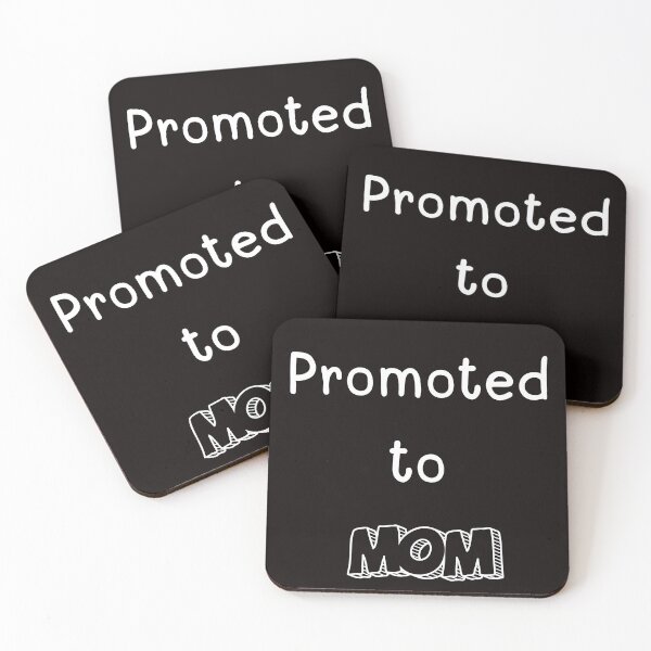 Item preview, Promoted to Mom Cute Pregnancy Reveal Design for New Moms designed and sold by onesarcastic.