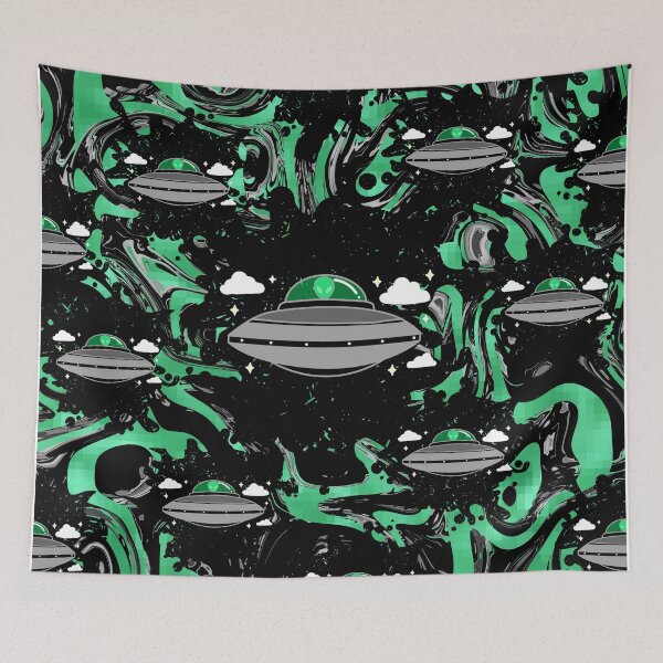 Item preview, Alien Spaceship Invasion designed and sold by Sartoris Art.