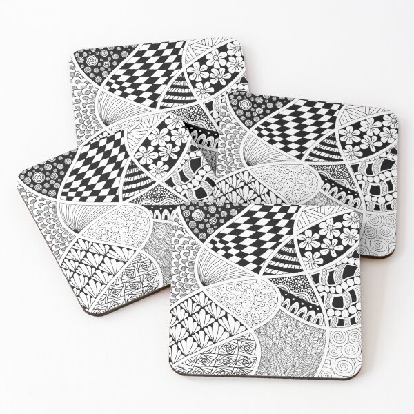 Item preview, Elegant Zentangle Art Deco Design | Intricate Abstract Pattern designed and sold by PnrArtDesign.
