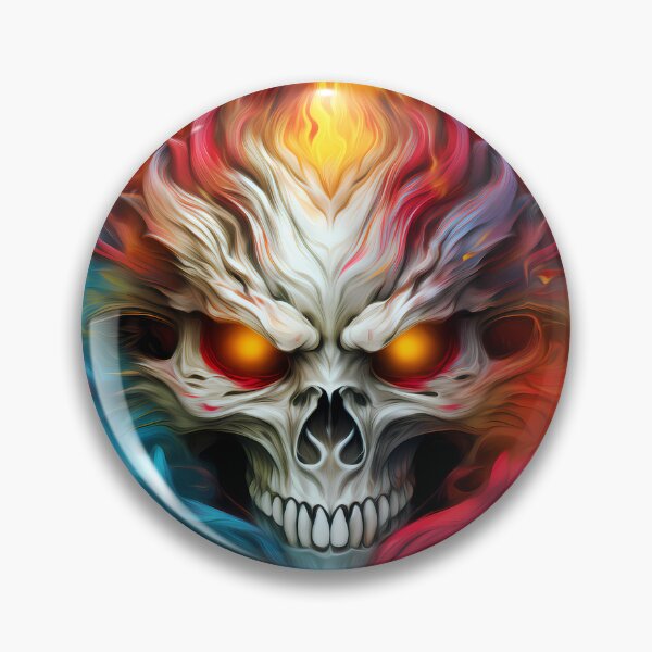 Item preview, Skull on Fire designed and sold by rainsdesigns.