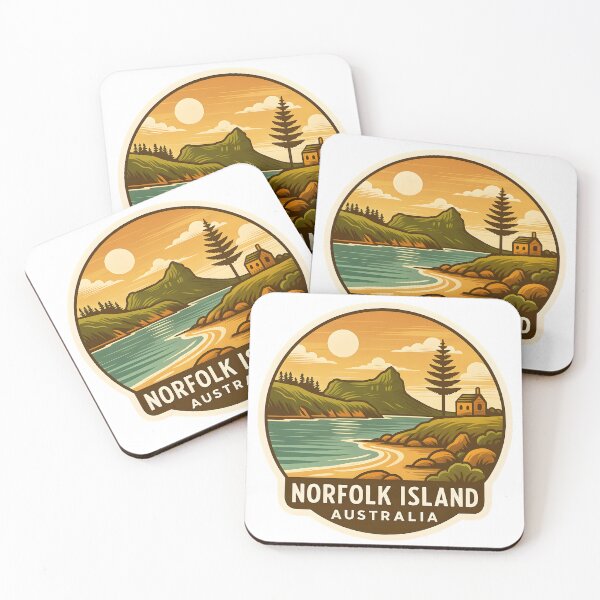 Item preview, Norfolk Island Australia – Vintage Coastal Travel designed and sold by LoveLabDesign.