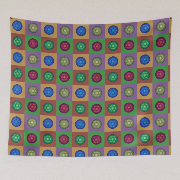 Item preview, Colorful Mandala Patchwork Design with Trendy Colors designed and sold by Prem-Adri.