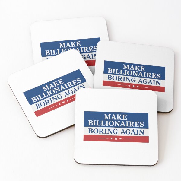 Item preview, Make Billionaires Boring Again Sticker | Funny Political Sticker for Cars, Laptops, Water Bottles, Anti-Elon, Elon Musk designed and sold by SnarkyVibeStickerCo.