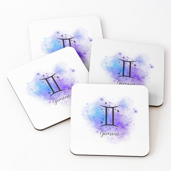Item preview, Gemini Zodiac Sign Art | Blue and Purple Cosmic Design designed and sold by Midnight789.
