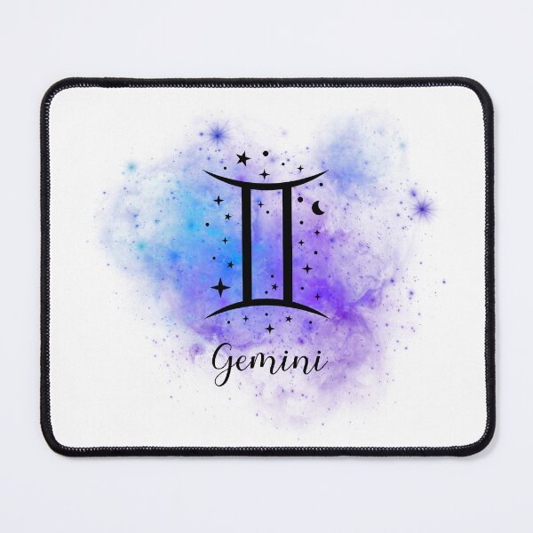 Item preview, Gemini Zodiac Sign Art | Blue and Purple Cosmic Design designed and sold by Midnight789.