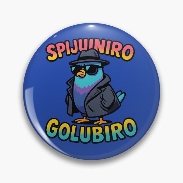 Item preview, Funny Spy Pigeon Cartoon – Cool Detective Bird Art designed and sold by MysticArtisan.
