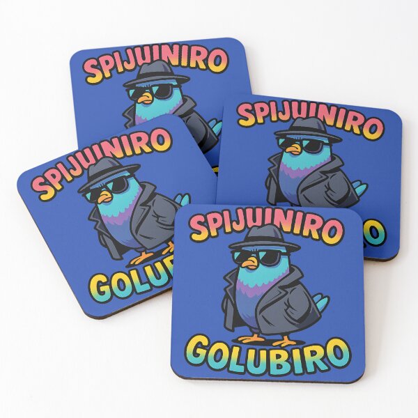 Item preview, Funny Spy Pigeon Cartoon – Cool Detective Bird Art designed and sold by MysticArtisan.