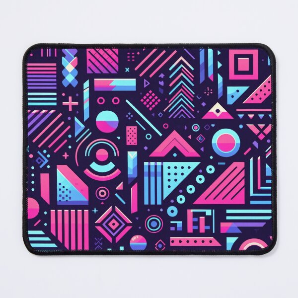 Item preview, Geometric Electric Gaming Neon Cyber Punk 80s Style Pattern designed and sold by JohnnyVillas.