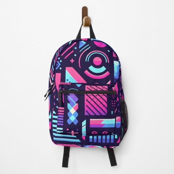 Item preview, Geometric Electric Gaming Neon Cyber Punk 80s Style Pattern designed and sold by JohnnyVillas.