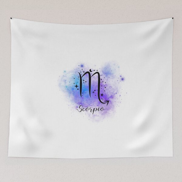 Item preview, Scorpio Zodiac Sign Art | Blue and Purple Cosmic Design designed and sold by Midnight789.