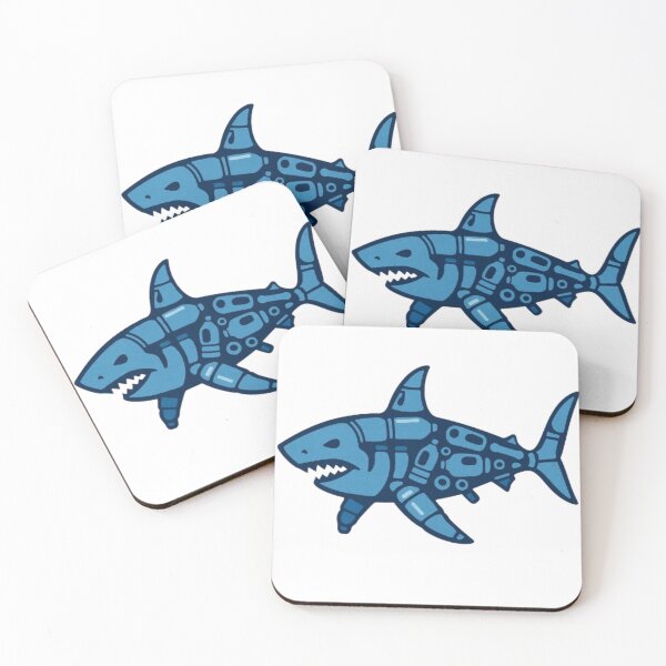Item preview, Plastic Pollution Shark – Ocean Conservation Graphic Illustration designed and sold by Pop-clothes.