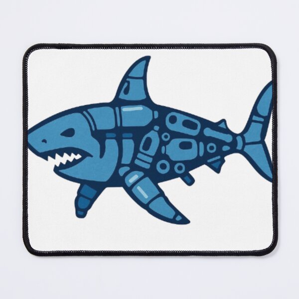 Item preview, Plastic Pollution Shark – Ocean Conservation Graphic Illustration designed and sold by Pop-clothes.