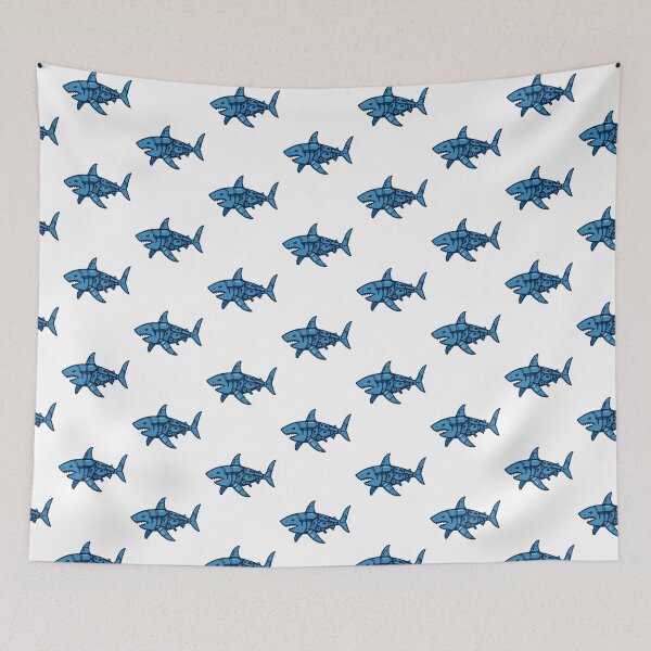 Item preview, Plastic Pollution Shark – Ocean Conservation Graphic Illustration designed and sold by Pop-clothes.