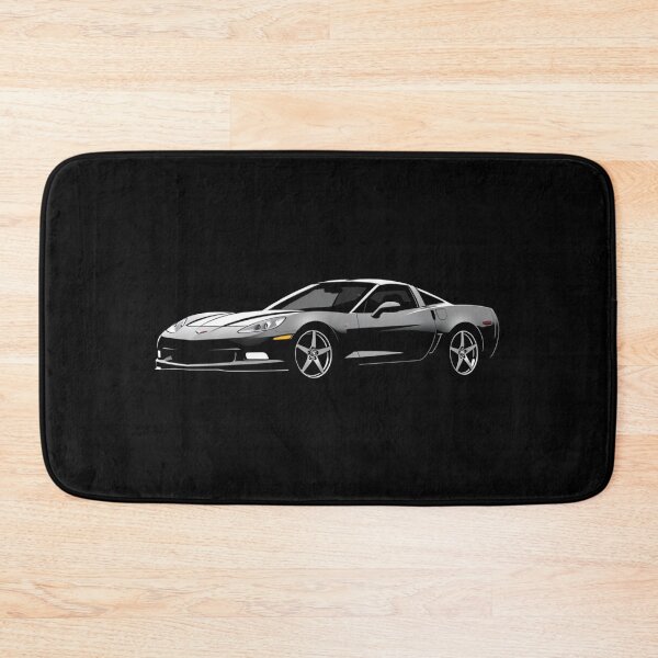 Item preview, C6 Corvette Gray Sports Car Illustration designed and sold by TheArtOfCar.