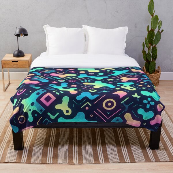 Item preview, Geometric Iridescent Pattern Pink, Green and Blue Tones designed and sold by JohnnyVillas.