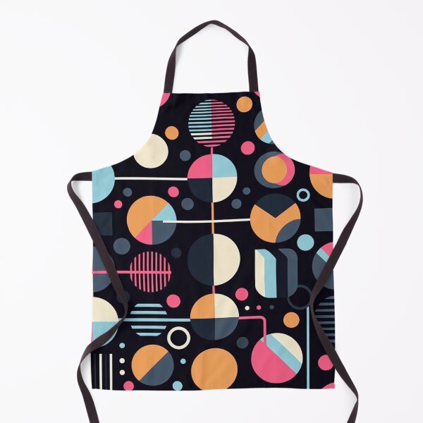 Item preview, Geometric Architectural 70s Fusion Pattern Blue Pink and Orange Tones designed and sold by JohnnyVillas.