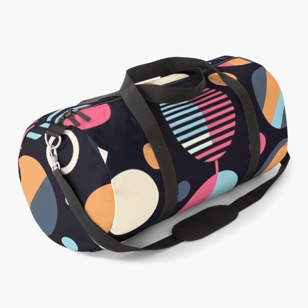 Item preview, Geometric Architectural 70s Fusion Pattern Blue Pink and Orange Tones designed and sold by JohnnyVillas.