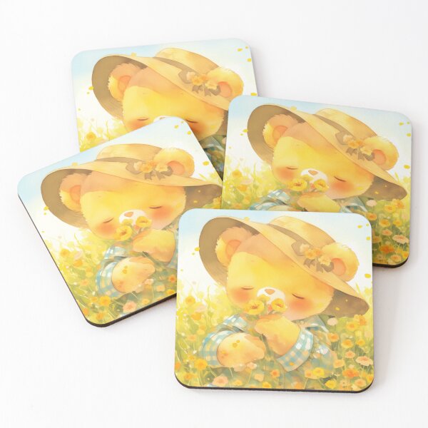 Item preview, A teddy bear completely absorbed in the scent of rape blossoms designed and sold by ModHaven.
