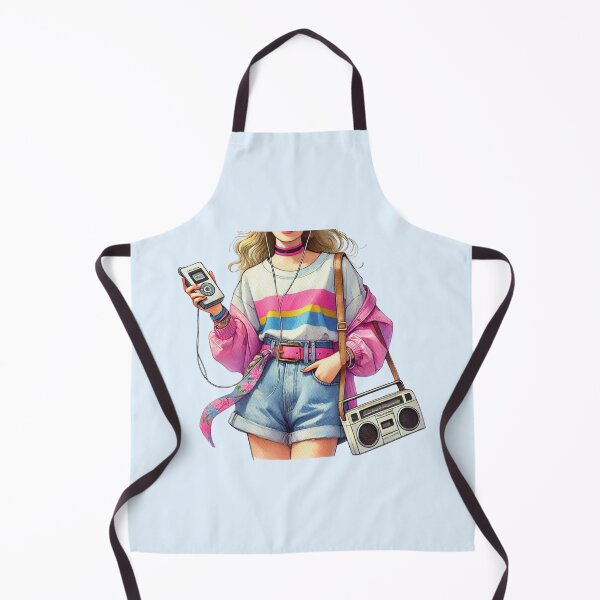 Item preview, Retro Girl 80s 90s Style Music Player Boombox Pastel Nostalgia Oldschool designed and sold by Annika Shurafa.
